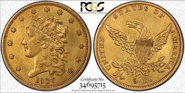 1837 $5 N1