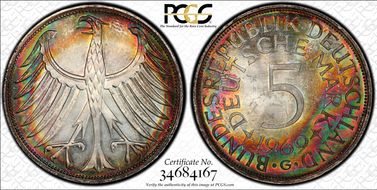 1969-G 5 Mk Regular Issue J-387 MS66