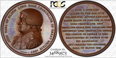 1827 Medal Eimer-1197 Bronzed AE SP65