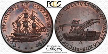 1796 Tk 1/2D DH-33 Gloucestershire Badminton MS64RB