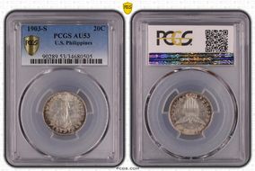1903-S 20C KM-166  Ag AU53