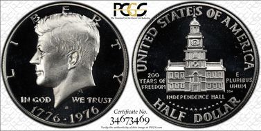 1976-S 50C Clad PR68DCAM