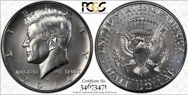 2014-D 50C 50th Anniversary Unc Set SP68