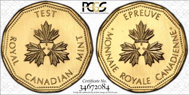 (c.1984) $1 Tok TT-100.21 Gilt Ni MS68