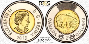 2015 $2 MS67