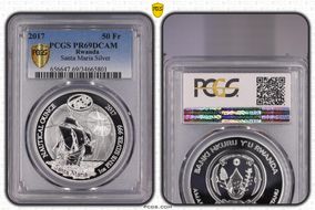 2017 50 Fr Santa Maria Silver PR69DCAM