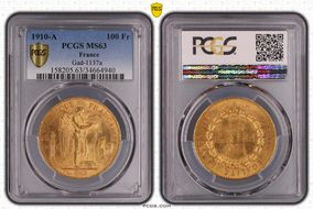 1910-A 100 Fr Gad-1137a F-553 MS63
