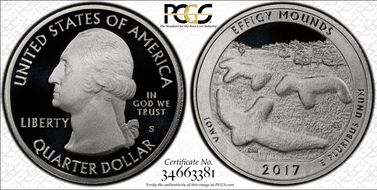 2017-S 25C Effigy Mounds NP-Silver Limited Edition Proof Set - First Strike PR70DCAM