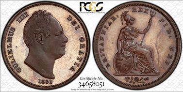 1831 1D S-3845 Bronzed PR65