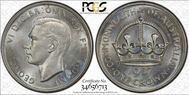 1937 Crown KM-34  Ag MS64