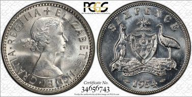 1954(m) 6D MS66