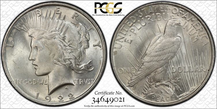 Cert 34649021 - Coin Image