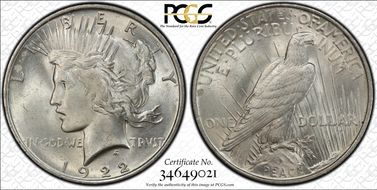 1922 $1 MS64