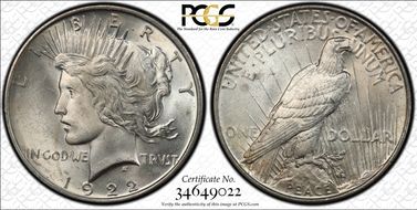 1922 $1 MS64