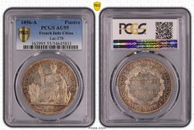 1896-A Piastre Lec-278 AU55