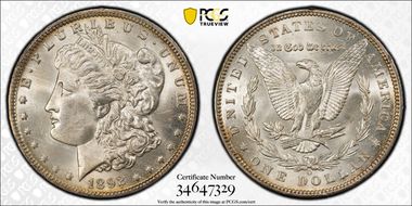 1892-O $1 MS62