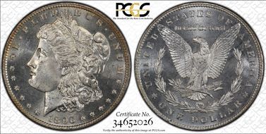1896 $1 MS64+ PL