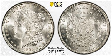 1884 $1 MS66+