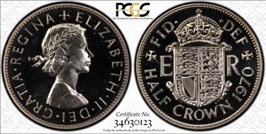 1970 1/2 Cr S-4145 PR66