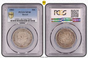 1883 50C Hawaii XF40