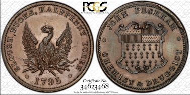 1795 Tk 1/2D DH-27 Buckinghamshire, Slough MS64BN