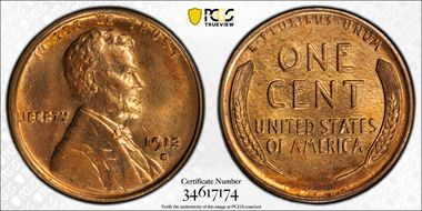 1913-S 1C MS65RD