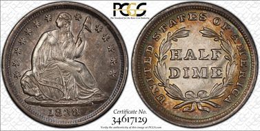 1838 H10C Large Stars AU58