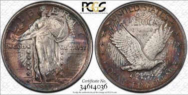 1917 25C Type 2 MS62FH