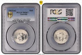 1962(m) Shil KM-59  Ag MS67