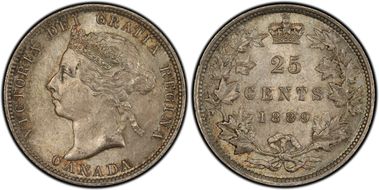 1889 25C Closed 9 MS64