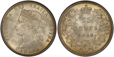 1880-H 25C Narrow 0 MS64