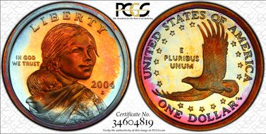 2004-S SAC$1 PR68CAM