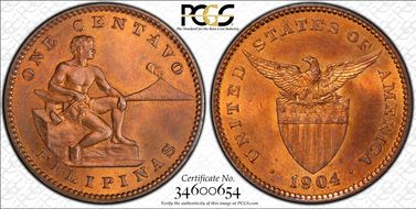 1904 1C MS65RB