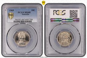 1969 10C MS68