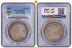 1893 Crown S-3937 LVI Edge MS62