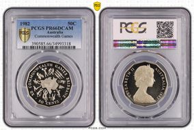 1982 50C Commonwealth Games PR66DCAM
