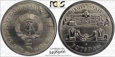 1986-A 5 Mk New Palace MS67
