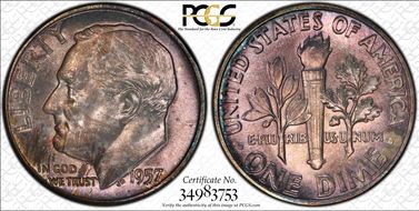 1957 10C MS66