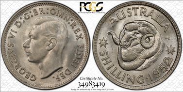 1952(m) Shil KM-46  Ag MS65