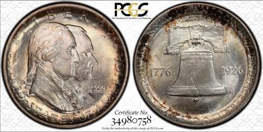 1926 50C Sesquicentennial MS65
