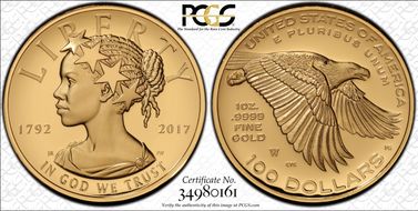 2017-W $100 American Liberty High Relief PR70DCAM