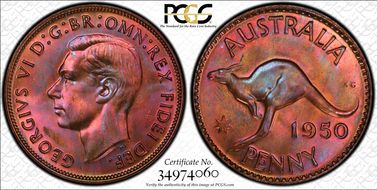 1950 (m) 1D KM-43 MS65RB