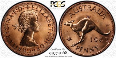 1963 Y. (p) 1D PR65RD