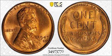 1947-S/S 1C RPM FS-504 MS67RD