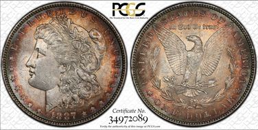 1887 $1 MS62