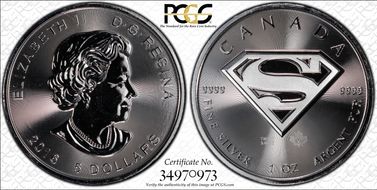 2016 $5 Superman MS68