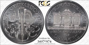 2017 € 1.50 Vienna Philharmonic MS69