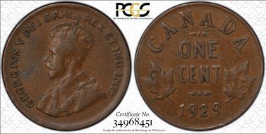 1929 1C High 9 VF30BN