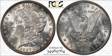 1887 $1 MS63