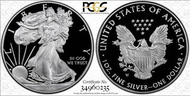 2016-W $1 Silver Eagle 30th Anniversary Lettered Edge PR70DCAM